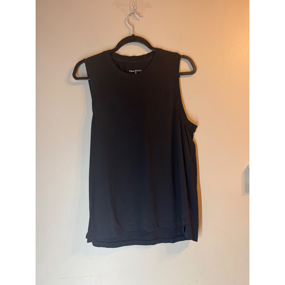Fabletics Womens Black Sleeveless Muscle Tank Top Gym Activewear Size M